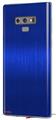 Decal style Skin Wrap compatible with Samsung Galaxy Note 9 Simulated Brushed Metal Blue