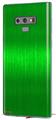 Decal style Skin Wrap compatible with Samsung Galaxy Note 9 Simulated Brushed Metal Green