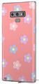 Decal style Skin Wrap compatible with Samsung Galaxy Note 9 Pastel Flowers on Pink