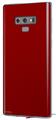 Decal style Skin Wrap compatible with Samsung Galaxy Note 9 Solids Collection Red Dark