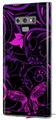 Decal style Skin Wrap compatible with Samsung Galaxy Note 9 Twisted Garden Purple and Hot Pink