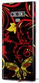 Decal style Skin Wrap compatible with Samsung Galaxy Note 9 Twisted Garden Red and Yellow