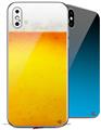 2 Decal style Skin Wraps set compatible with Apple iPhone X and XS Beer