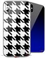 2 Decal style Skin Wraps set compatible with Apple iPhone X and XS Houndstooth Black