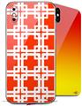 2 Decal style Skin Wraps set compatible with Apple iPhone X and XS Boxed Red