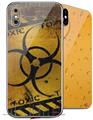 2 Decal style Skin Wraps set compatible with Apple iPhone X and XS Toxic Decay