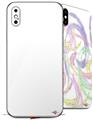 2 Decal style Skin Wraps set compatible with Apple iPhone X and XS Solids Collection White
