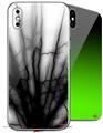 2 Decal style Skin Wraps set compatible with Apple iPhone X and XS Lightning Black