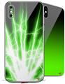 2 Decal style Skin Wraps set compatible with Apple iPhone X and XS Lightning Green