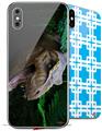 2 Decal style Skin Wraps set compatible with Apple iPhone X and XS T-Rex