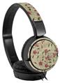 Decal style Skin Wrap for Sony MDR ZX110 Headphones Flowers and Berries Red (HEADPHONES NOT INCLUDED)