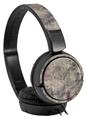 Decal style Skin Wrap for Sony MDR ZX110 Headphones Pastel Abstract Gray and Purple (HEADPHONES NOT INCLUDED)