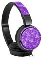 Decal style Skin Wrap for Sony MDR ZX110 Headphones Triangle Mosaic Purple (HEADPHONES NOT INCLUDED)