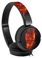 Decal style Skin Wrap for Sony MDR ZX110 Headphones Flaming Fire Skull Orange (HEADPHONES NOT INCLUDED)