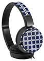 Decal style Skin Wrap for Sony MDR ZX110 Headphones Squared Navy Blue (HEADPHONES NOT INCLUDED)