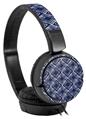 Decal style Skin Wrap for Sony MDR ZX110 Headphones Wavey Navy Blue (HEADPHONES NOT INCLUDED)