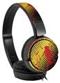 Decal style Skin Wrap for Sony MDR ZX110 Headphones Halftone Splatter Yellow Red (HEADPHONES NOT INCLUDED)