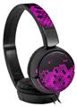 Decal style Skin Wrap for Sony MDR ZX110 Headphones HEX Hot Pink (HEADPHONES NOT INCLUDED)