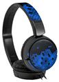 Decal style Skin Wrap for Sony MDR ZX110 Headphones HEX Blue (HEADPHONES NOT INCLUDED)