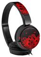 Decal style Skin Wrap for Sony MDR ZX110 Headphones HEX Red (HEADPHONES NOT INCLUDED)