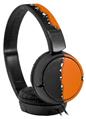 Decal style Skin Wrap for Sony MDR ZX110 Headphones Ripped Colors Black Orange (HEADPHONES NOT INCLUDED)