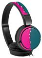 Decal style Skin Wrap for Sony MDR ZX110 Headphones Ripped Colors Hot Pink Seafoam Green (HEADPHONES NOT INCLUDED)