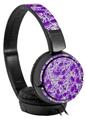 Decal style Skin Wrap for Sony MDR ZX110 Headphones Scattered Skulls Purple (HEADPHONES NOT INCLUDED)