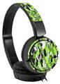 Decal style Skin Wrap for Sony MDR ZX110 Headphones WraptorCamo Digital Camo Neon Green (HEADPHONES NOT INCLUDED)