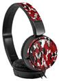 Decal style Skin Wrap for Sony MDR ZX110 Headphones WraptorCamo Digital Camo Red (HEADPHONES NOT INCLUDED)
