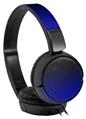 Decal style Skin Wrap for Sony MDR ZX110 Headphones Smooth Fades Blue Black (HEADPHONES NOT INCLUDED)