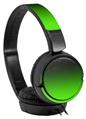 Decal style Skin Wrap for Sony MDR ZX110 Headphones Smooth Fades Green Black (HEADPHONES NOT INCLUDED)