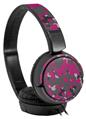 Decal style Skin Wrap for Sony MDR ZX110 Headphones WraptorCamo Old School Camouflage Camo Fuschia Hot Pink (HEADPHONES NOT INCLUDED)