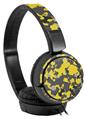 Decal style Skin Wrap for Sony MDR ZX110 Headphones WraptorCamo Old School Camouflage Camo Yellow (HEADPHONES NOT INCLUDED)
