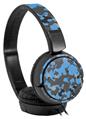 Decal style Skin Wrap for Sony MDR ZX110 Headphones WraptorCamo Old School Camouflage Camo Blue Medium (HEADPHONES NOT INCLUDED)