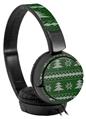 Decal style Skin Wrap for Sony MDR ZX110 Headphones Ugly Holiday Christmas Sweater - Christmas Trees Green 01 (HEADPHONES NOT INCLUDED)