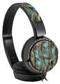 Decal style Skin Wrap for Sony MDR ZX110 Headphones WraptorCamo Grassy Marsh Camo Neon Teal (HEADPHONES NOT INCLUDED)