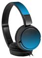 Decal style Skin Wrap for Sony MDR ZX110 Headphones Smooth Fades Neon Blue Black (HEADPHONES NOT INCLUDED)