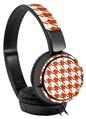 Decal style Skin Wrap for Sony MDR ZX110 Headphones Houndstooth Burnt Orange (HEADPHONES NOT INCLUDED)