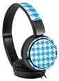 Decal style Skin Wrap for Sony MDR ZX110 Headphones Houndstooth Blue Neon (HEADPHONES NOT INCLUDED)