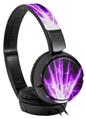 Decal style Skin Wrap for Sony MDR ZX110 Headphones Lightning Purple (HEADPHONES NOT INCLUDED)