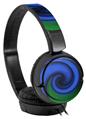 Decal style Skin Wrap for Sony MDR ZX110 Headphones Alecias Swirl 01 Blue (HEADPHONES NOT INCLUDED)