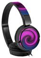 Decal style Skin Wrap for Sony MDR ZX110 Headphones Alecias Swirl 01 Purple (HEADPHONES NOT INCLUDED)