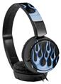 Decal style Skin Wrap for Sony MDR ZX110 Headphones Metal Flames Blue (HEADPHONES NOT INCLUDED)