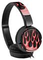 Decal style Skin Wrap for Sony MDR ZX110 Headphones Metal Flames Red (HEADPHONES NOT INCLUDED)