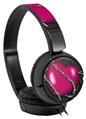 Decal style Skin Wrap for Sony MDR ZX110 Headphones Barbwire Heart Hot Pink (HEADPHONES NOT INCLUDED)