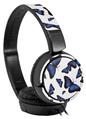 Decal style Skin Wrap for Sony MDR ZX110 Headphones Butterflies Blue (HEADPHONES NOT INCLUDED)
