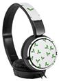 Decal style Skin Wrap for Sony MDR ZX110 Headphones Christmas Holly Leaves on White (HEADPHONES NOT INCLUDED)