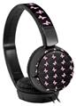 Decal style Skin Wrap for Sony MDR ZX110 Headphones Pastel Butterflies Pink on Black (HEADPHONES NOT INCLUDED)