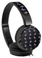 Decal style Skin Wrap for Sony MDR ZX110 Headphones Pastel Butterflies Purple on Black (HEADPHONES NOT INCLUDED)