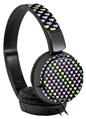 Decal style Skin Wrap for Sony MDR ZX110 Headphones Pastel Hearts on Black (HEADPHONES NOT INCLUDED)